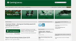 Desktop Screenshot of gaminglaw.eu